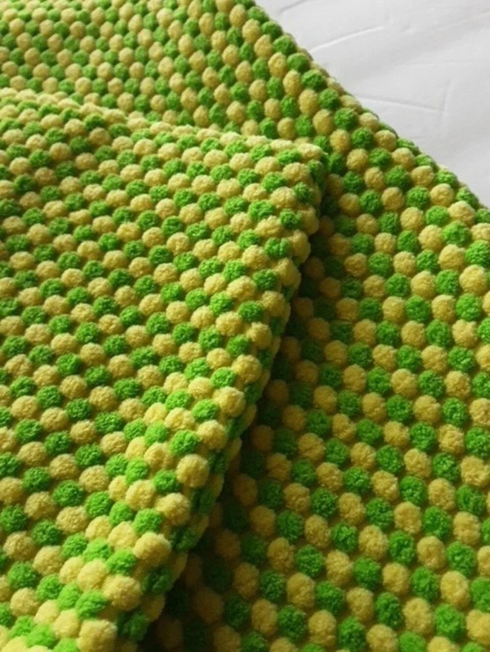 Green Yellow Textured Throw Pillow Cover Set  - Home Accents
